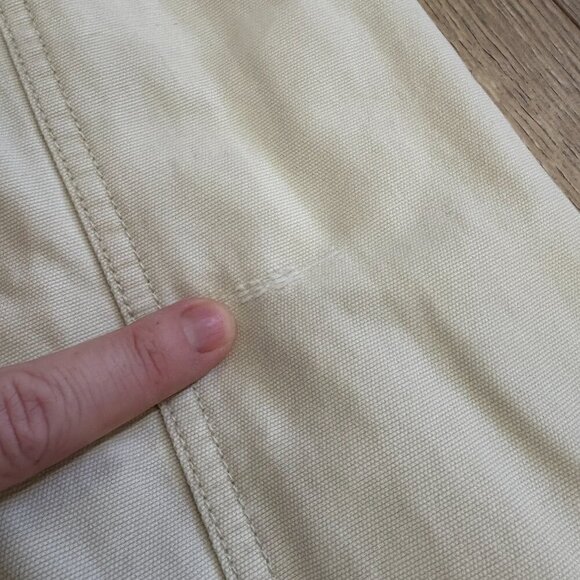 L.L. Bean Women’s Cotton Canvas Jacket Beige Size M - Picture 6 of 7